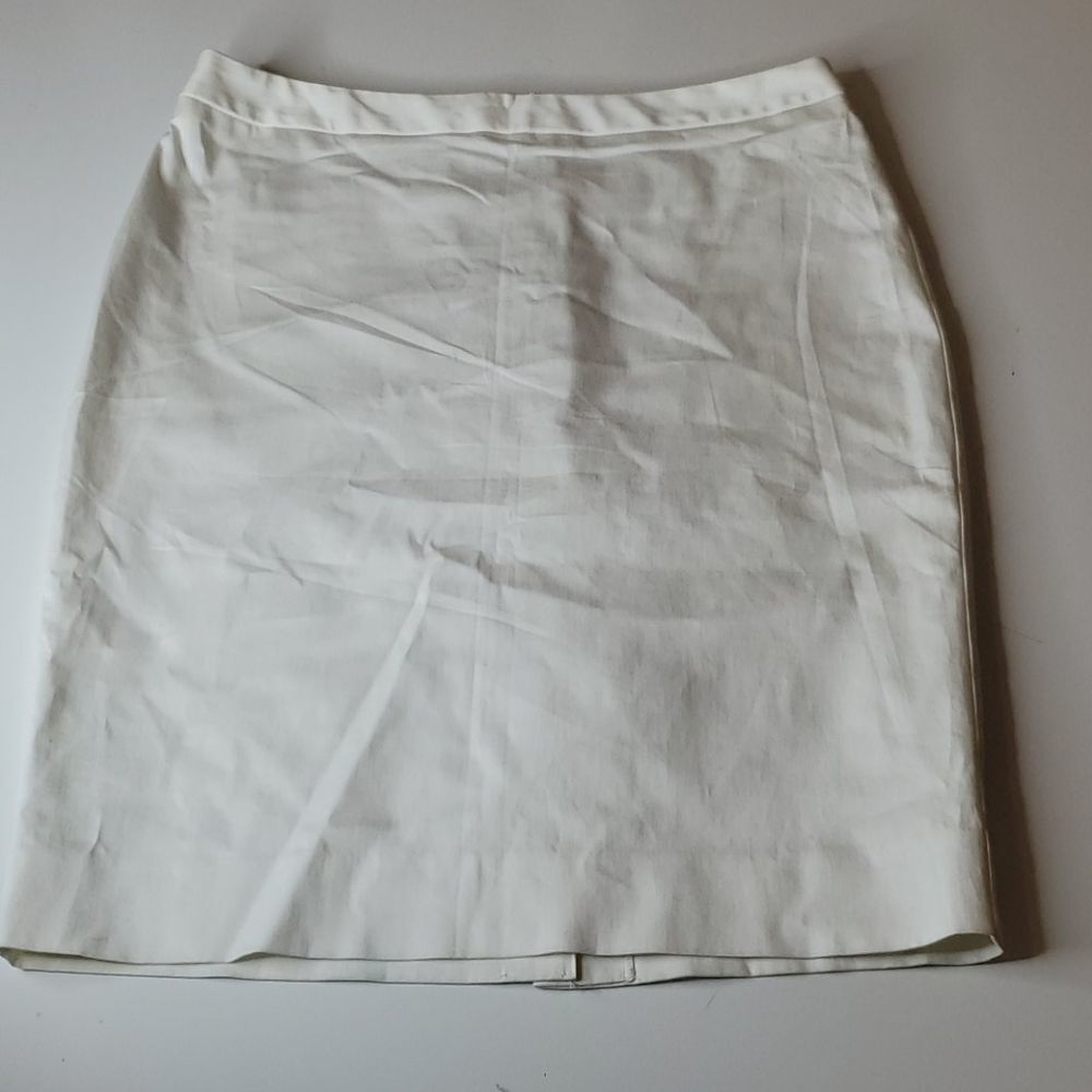 14 CHARTER CLUB CRISP WHITE LINED CAREER NAUTICAL PENCIL SKIRT extra large